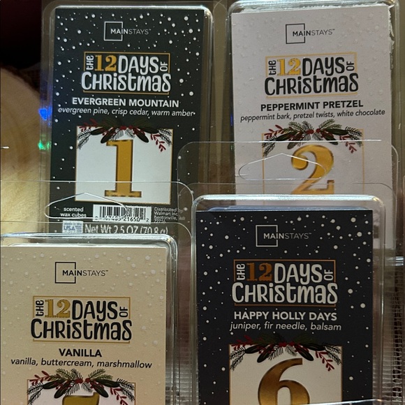 Mainstays The 12 Days of Christmas Bundle of 12 Packs Wax Melts Scented NEW - Picture 4 of 7